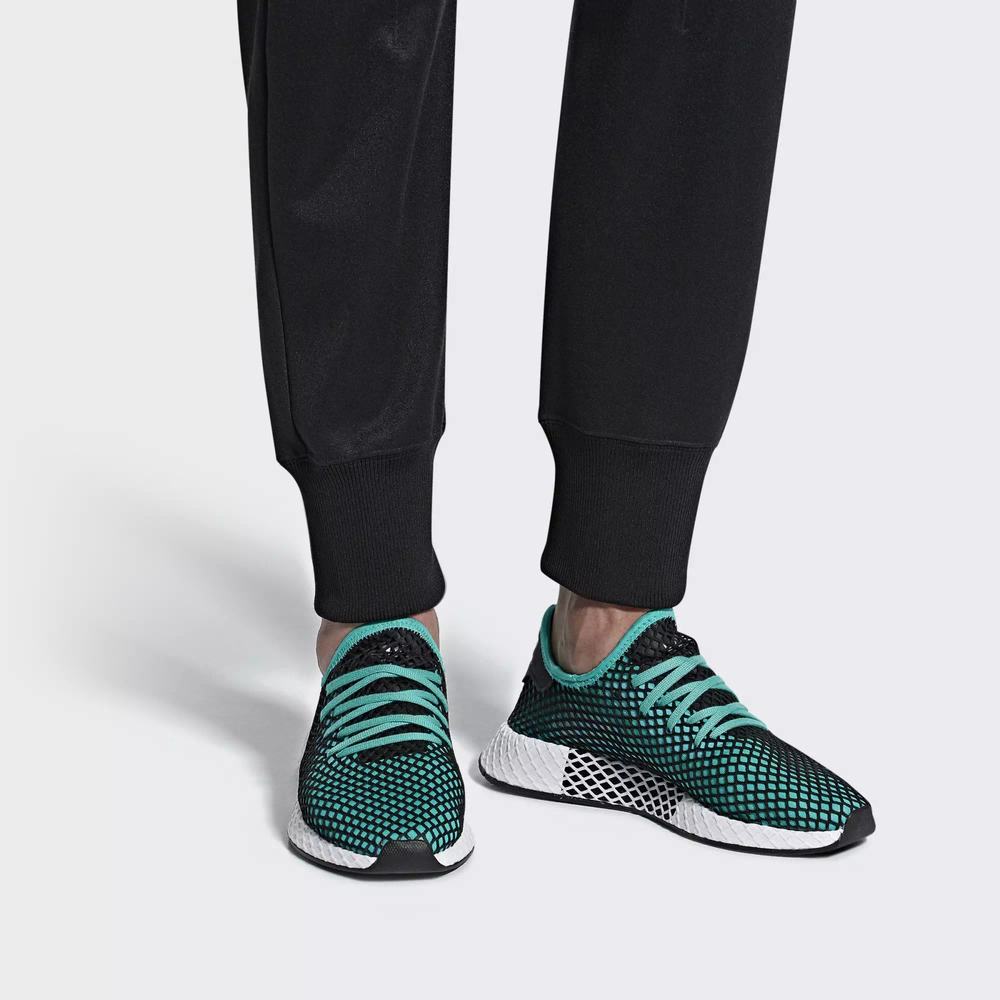 Adidas Deerupt Runner Tenis Turquesa Para Hombre (MX-31816)